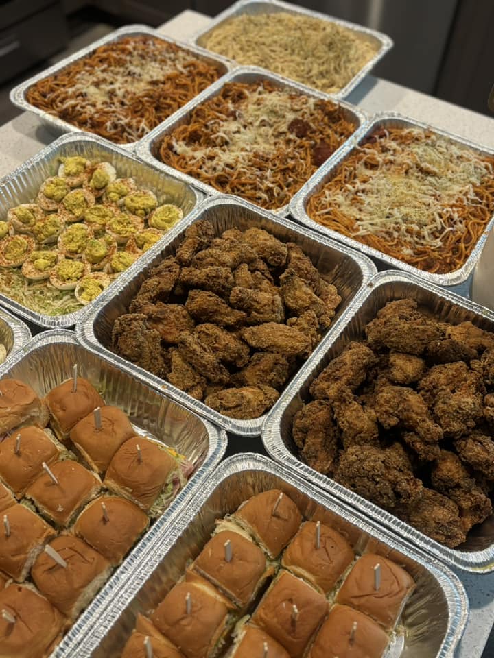 Luxury catering spread by Chef Chellie B.